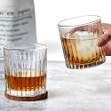 RFS Italian Premium Aqua Crystal Clear Whiskey Scotch Glass Transparent Glass for Cafe, Kitchen, Restaurant Perfect Serving for Juice, Whisky, Scotch, Cocktails (4716, 6 pcs)