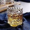 RFS Italian Premium Aqua Crystal Clear Whiskey Scotch Glass Transparent Glass for Cafe, Kitchen, Restaurant Perfect Serving for Juice, Whisky, Scotch, Cocktails (8645, 8 pcs)