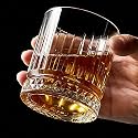 RFS Italian Premium Aqua Crystal Clear Whiskey Scotch Glass Transparent Glass for Cafe, Kitchen, Restaurant Perfect Serving for Juice, Whisky, Scotch, Cocktails (6829, 10 pcs)