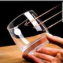 RFS Italian Premium Aqua Crystal Clear Whiskey Scotch Glass Transparent Glass for Cafe, Kitchen, Restaurant Perfect Serving for Juice, Whisky, Scotch, Cocktails (3276, 10 pcs)