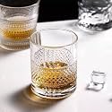RFS Italian Premium Aqua Crystal Clear Whiskey Scotch Glass Transparent Glass for Cafe, Kitchen, Restaurant Perfect Serving for Juice, Whisky, Scotch, Cocktails (5178, 2 pcs)