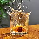 RFS Italian Premium Aqua Crystal Clear Whiskey Scotch Glass Transparent Glass for Cafe, Kitchen, Restaurant Perfect Serving for Juice, Whisky, Scotch, Cocktails (4716, 10 pcs)