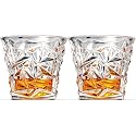 RFS Italian Premium Aqua Crystal Clear Whiskey Scotch Glass Transparent Glass for Cafe, Kitchen, Restaurant Perfect Serving for Juice, Whisky, Scotch, Cocktails (8227, 2 pcs)