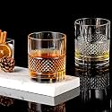 RFS Italian Premium Aqua Crystal Clear Whiskey Scotch Glass Transparent Glass for Cafe, Kitchen, Restaurant Perfect Serving for Juice, Whisky, Scotch, Cocktails (5178, 10 pcs)