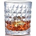 RFS Italian Premium Aqua Crystal Clear Whiskey Scotch Glass Transparent Glass for Cafe, Kitchen, Restaurant Perfect Serving for Juice, Whisky, Scotch, Cocktails (8645, 6 pcs)
