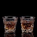 RFS Italian Premium Aqua Crystal Clear Whiskey Scotch Glass Transparent Glass for Cafe, Kitchen, Restaurant Perfect Serving for Juice, Whisky, Scotch, Cocktails (8227, 12 pcs)