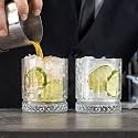 RFS Italian Premium Aqua Crystal Clear Whiskey Scotch Glass Transparent Glass for Cafe, Kitchen, Restaurant Perfect Serving for Juice, Whisky, Scotch, Cocktails (6829, 8 pcs)