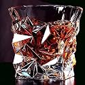 RFS Italian Premium Aqua Crystal Clear Whiskey Scotch Glass Transparent Glass for Cafe, Kitchen, Restaurant Perfect Serving for Juice, Whisky, Scotch, Cocktails (8227, 10 pcs)