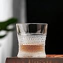 RFS Italian Premium Aqua Crystal Clear Whiskey Scotch Glass Transparent Glass for Cafe, Kitchen, Restaurant Perfect Serving for Juice, Whisky, Scotch, Cocktails (4358, 12 pcs)
