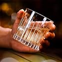 RFS Italian Premium Aqua Crystal Clear Whiskey Scotch Glass Transparent Glass for Cafe, Kitchen, Restaurant Perfect Serving for Juice, Whisky, Scotch, Cocktails (4716, 2 pcs)