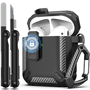 RFUNGUANGO for AirPods 2 Case Carbon Fiber