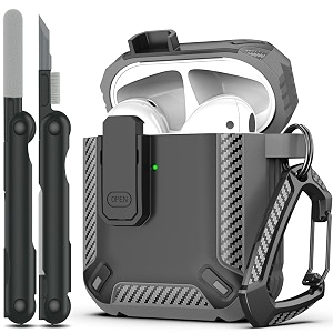 RFUNGUANGO for AirPods 2 Case Carbon Fiber