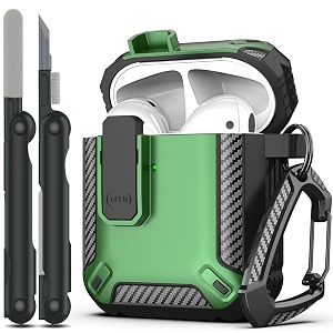 RFUNGUANGO for AirPods 2 Case Carbon Fiber