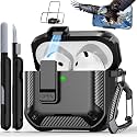 RFUNGUANGO for AirPods 4th Generation Case Black