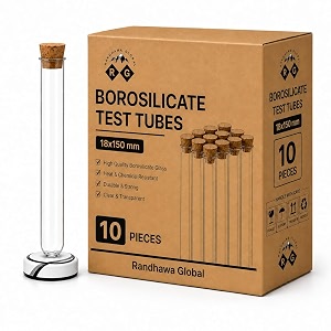 rg borosilicate glass test tubes with wooden cork  for return gifts party favors wedding favours baby showers candy containers sand art amp diy projects  10 18mm x 150 mm