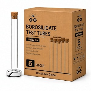 rg borosilicate glass test tubes with wooden cork  for return gifts party favors wedding favours baby showers candy containers sand art amp diy projects  5 18mm x 150 mm