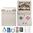 RG35XXSP Handheld Game Console RG35XX SP Clamshell Retro Game Console with 64G TF Card Preloaded Games 5532 Portable Gaming Console with 3.5 inch Screen 3300mAh Battery 5G WiFi Bluetooth HD Gray