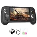 RG556 Retro Handheld Game Consoles No Card Retro Game Console Android 13 System 5.48-inch AMOLED Screen Unisoc T820 Processor, Retro Gaming Console 5500mAh Battery Lasting 8 Hours(Black)