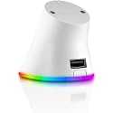 RGB Charging Dock for Logitech Computer Mouse G PRO X Superlight DEX/2/1, G502 X Plus, G502 X Lightspeed, G703, G703 Hero, G903, G PRO Wireless - Computer Mice Powerplay Charging System (White)