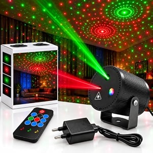 rgb laser projector party light remote control with sound activated amp auto multiple modes dj party light for home ktv club bar amp events  laser light