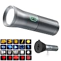 RGB Photography Flashlight,4 Colors Zoomable LED Video light, CRI95+