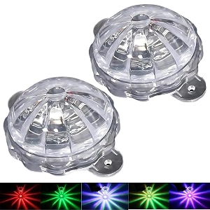 rgb star light for bikes amp cars  12v waterproof underglow led kit with flash mode  vehicle decoration light pack of 2