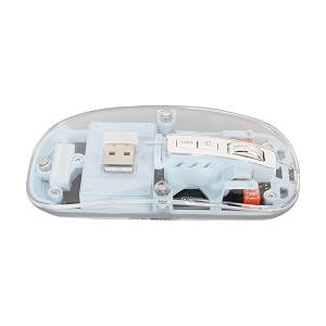 rgb wireless mouse wireless mouse abs rechargeable 400mah 2400 dpi for working blue