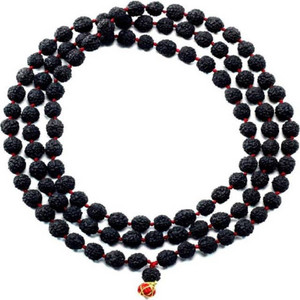 rgl high quality rudraksha mala 108  1 6mm dori necklace