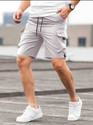 RGN Solid Men Grey Cargo Shorts