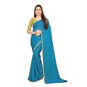 Rhey Women's Chiffon Saree With Blouse Piece
