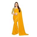 Rhey Women's Chiffon Saree With Blouse Piece
