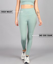 Rhino Rage Solid Women Light Green Tights