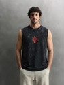 Rhinocult Men Washed Round Neck Cotton Blend