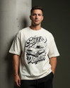 Rhinocult Printed Men Round Neck White T-Shirt