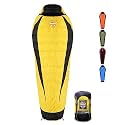 10 Degree Mummy Down Sleeping Bag for Adults | Lightweight with Compression Sack | 6.5 ft and Weight 1.5 Kg | Trekking, Camping, Mountaineering and Other Outdoor Activities | Alpy115