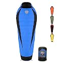 10 Degree Mummy Down Sleeping Bag for Adults | Lightweight with Compression Sack | 4 Season | Trekking, Camping, Mountaineering and Other Outdoor Activities | Alpy115