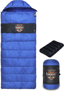 rhinokraft -10 degreesoft fur lining air travel pillowsoft and warm adventure sleeping bag
