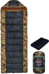 rhinokraft -10 degreesoft fur lining air travel pillowsoft and warm adventure sleeping bag
