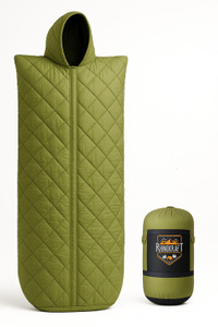 rhinokraft beast quilted mummy  fixed fur insulation for winter  520c comfort  16kg sleeping bag