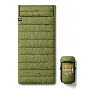 camping sleeping bag - 3 season warm amp cool weather - summer spring winter lightweight for adults amp kids - camping gear equipment traveling and outdoors