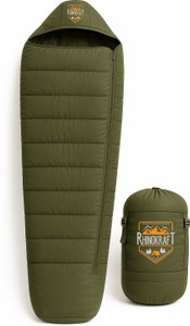 rhinokraft detachable suede-lined interior  rugged tpu  fits up to 7ft tall army-grade sleeping bag