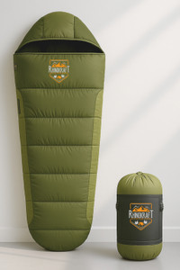rhinokraft mummy shape  army 0 degree  detachable liner 265 kg sleeping bag