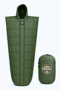 rhinokraft ranger army-grade  premium tpu shell  extra-tall 7ft  sub-zero rated mummy sleeping bag