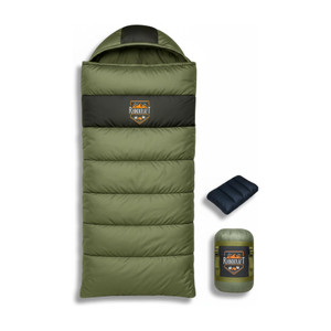 rhinokraft ultra light 0 degree envelope reliance cotton fibre olive sleeping bag