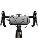 Rhinowalk Bike Handlebar Bag, Bicycle Front Bag Frame Storage Roll Bag Mountain Road Bikes Commuter Shoulder Bag Professional Cycling Accessories-Grey Reflective