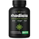 Rhodiola Rosea Supplement 600mg | 120 Vegan Capsules | Rhodiola Rosea Extract for Energy, Stress Relief, Mood and Focus | Adaptogenic Root with Rosavin &amp; Salidrosides | 300mg Pills by NutraChamps