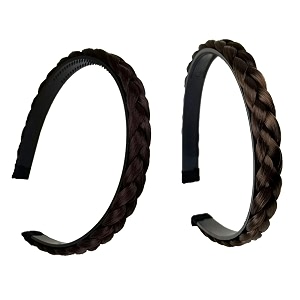 synthetic hair braided hair band 2 plaited headband for women amp girls fashion hair accessory