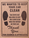 Rhtdm Paper Disposable Paper Mat For  Universal For Car