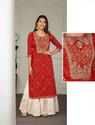 RHUAN ENTRPRISES Embroidered Kurta Sharara Dupatta