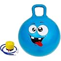 Jump Hopper Bouncy Hopping Ball, Hopper Bouncy with Handle Bounce Jumping Bouncing Toy for Little Teens Ride Party(65 cm) (Blue)